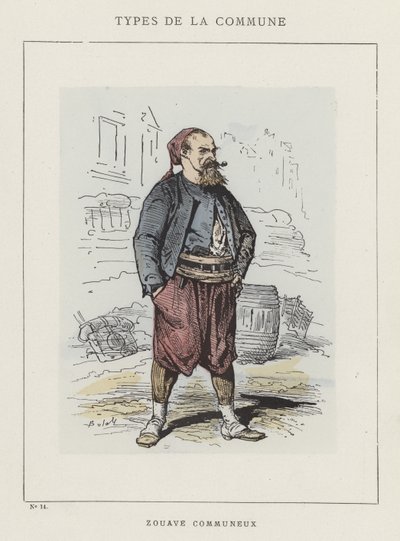 Zouave Communeux by Charles Albert d Arnoux Bertall